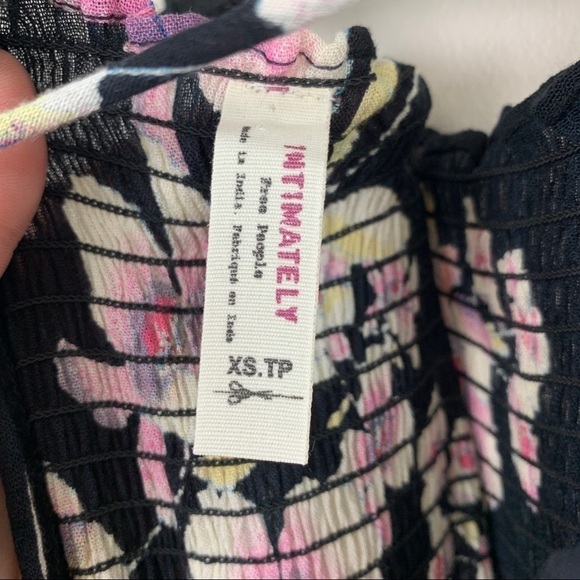 Intimately Free People Garden Party Onyx Floral Maxi Dress Size XS - Picture 5 of 10